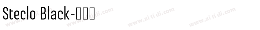 Steclo Black字体转换
